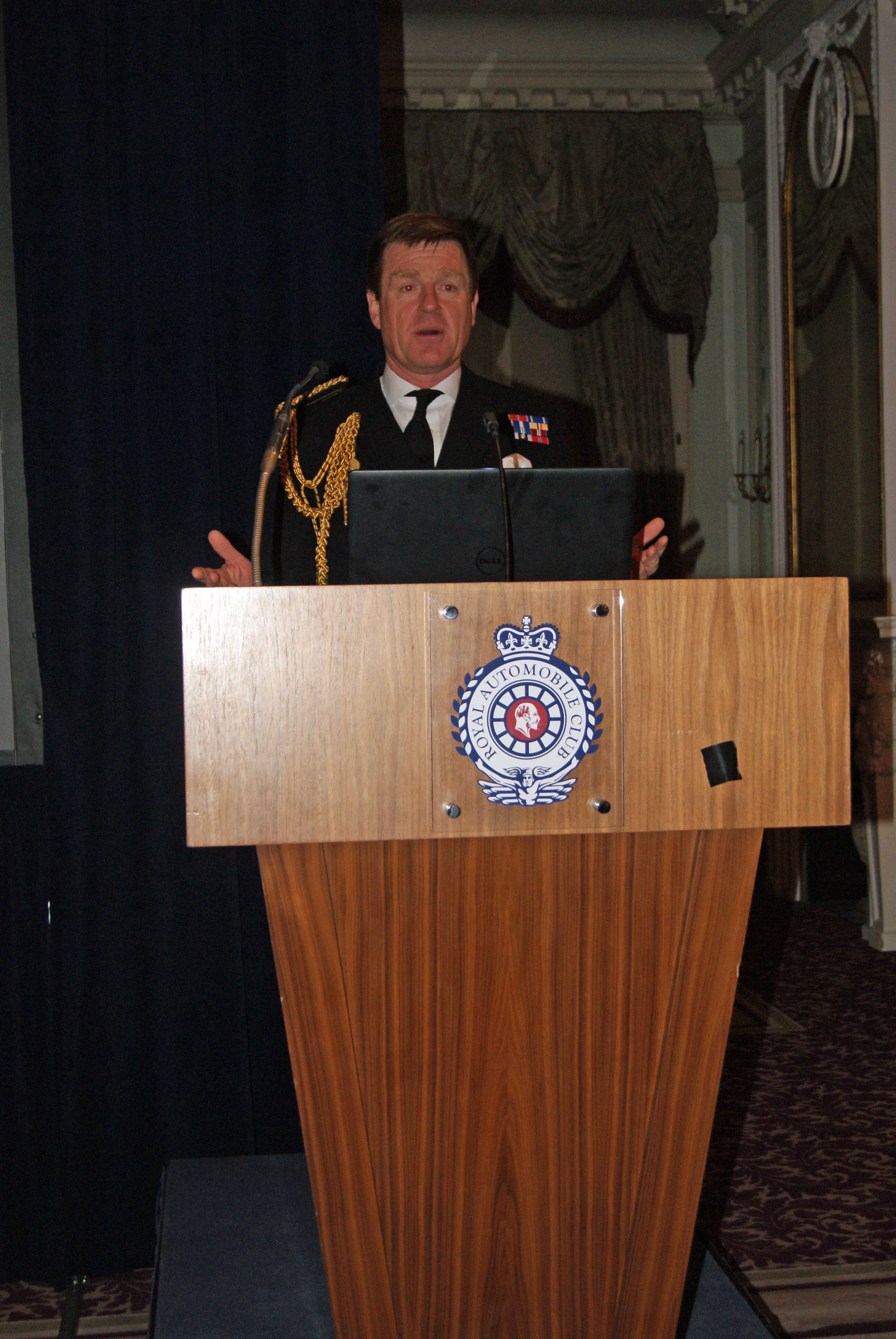 The Eighth Annual Foundation Lecture at the RAC Club, 2nd March 2017. Guest Speaker: Vice-Admiral Ben Key CBE (Old Bromsgrovian)
